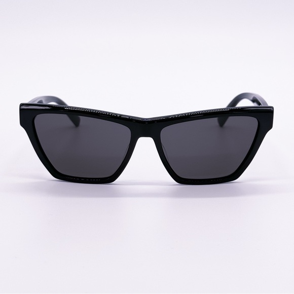 NEW SAINT LAURENT SUNGLASSES SL M103 002 CAT EYE WOMEN BLACK EYEWEAR - Picture 3 of 11